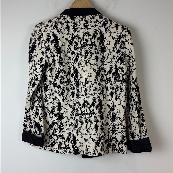 Mango MNG Black and White Patterned Blazer Size 4 - Picture 3 of 6